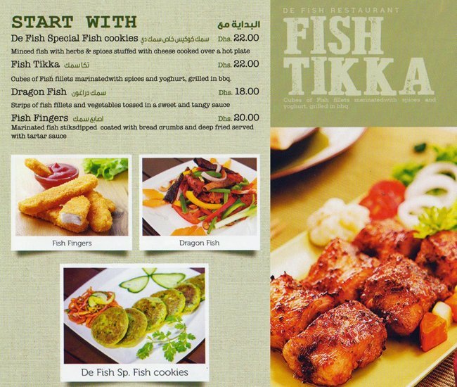 De Fish Sea Food Restaurant Menu10