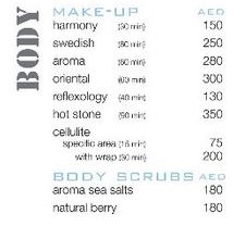 Natural Touch Beauty Salon Price2