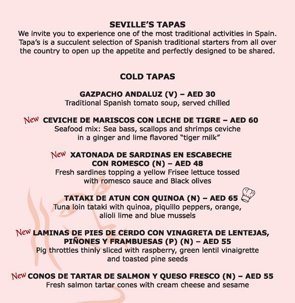 Sevilles Menu10