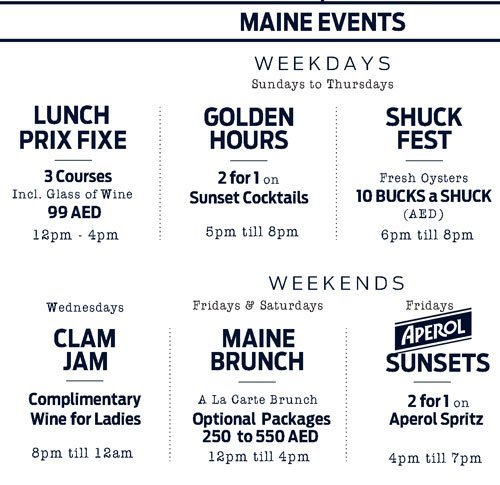 The Maine Oyster Bar Grill Menu7