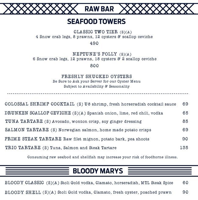 The Maine Oyster Bar Grill Menu9