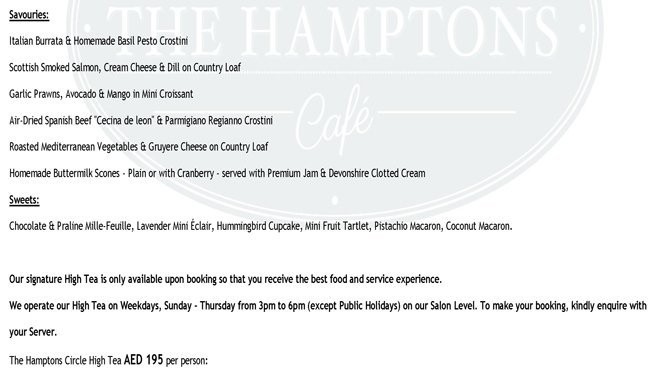 The Hamptonscafe Menu2